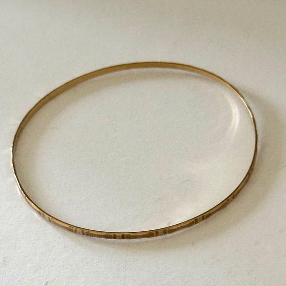 Vintage 10K Solid Gold Bangle / Cuff Bracelet - Picture 1 of 7